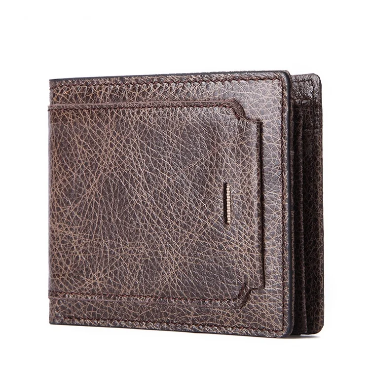 Man's Wallet Genuine Leather Business Card Wallets for Man Money Bags Vintage Men's Purse Leather Coin Purses