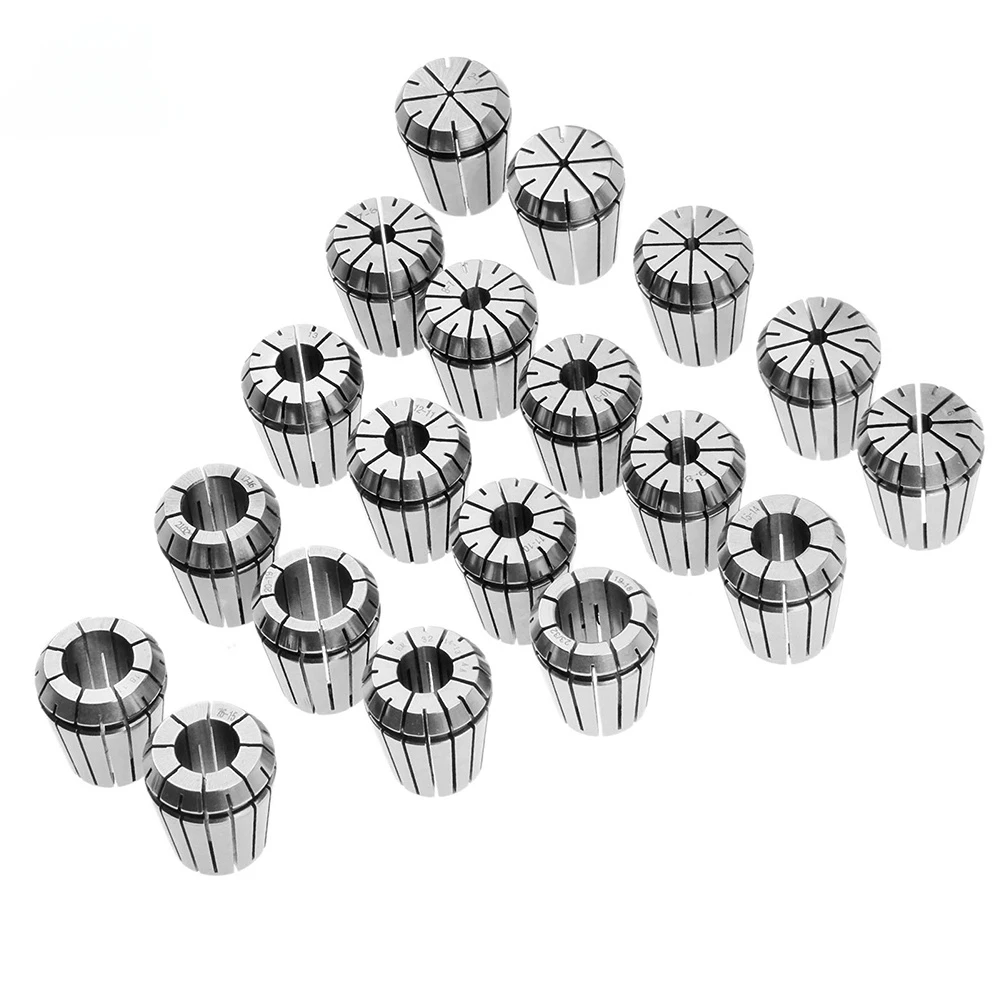 1Set ER11 ER16 ER20 ER25 ER32 ER40 ER Spring Collet Chuck 0.015/0.008mm for CNC Milling Tool Holder Engraving Machine Lathe