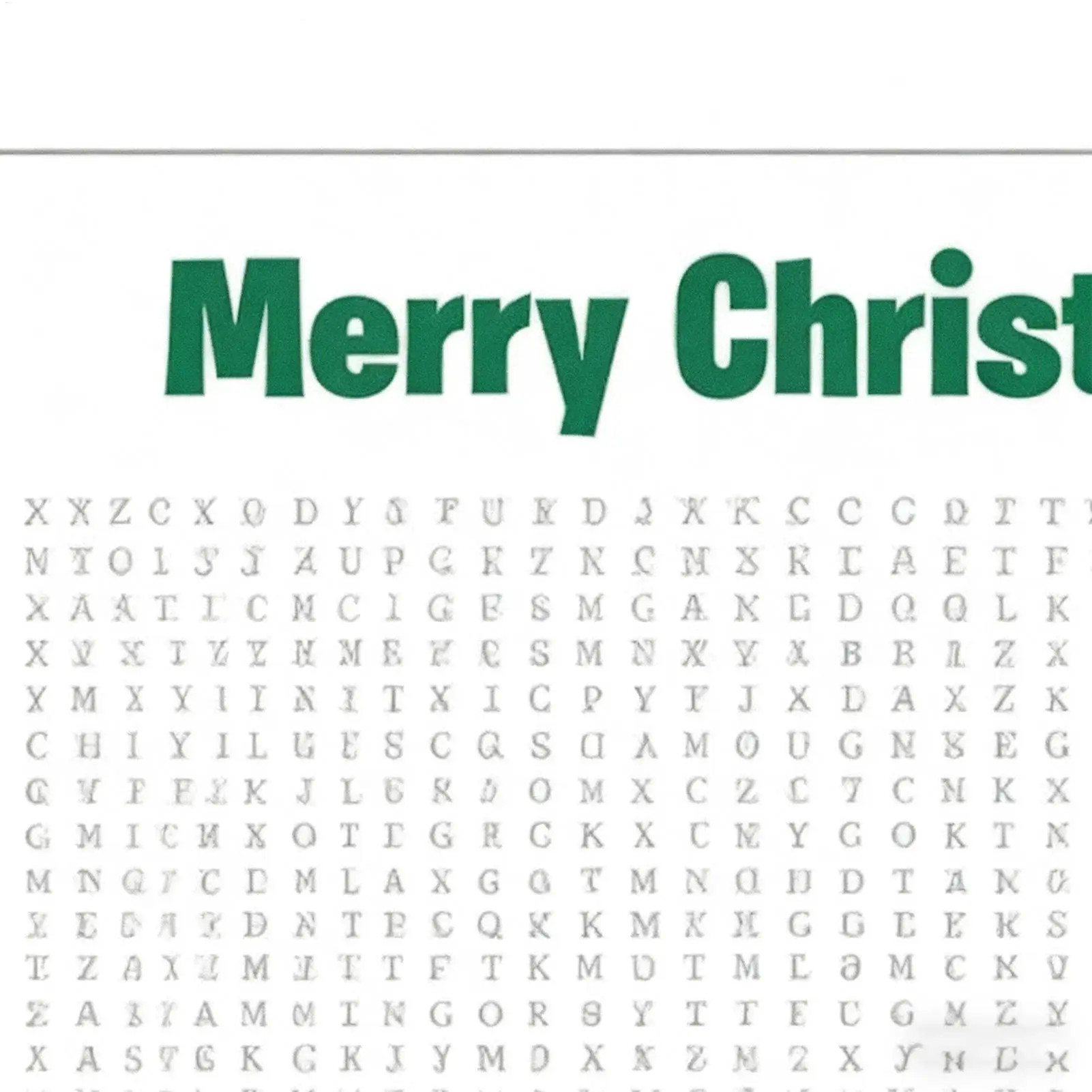 عيد الميلاد كلمة لغز ملصق 31x19 بوصة حفلة موسمية لعبة الأسرة التفاعلية ملصق حجم عيد الميلاد كلمة البحث لعبة #4