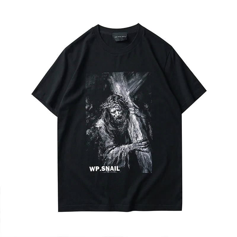 

Kornit Direct to Garment Printing ort Sve Men's T-irt Cotton Breathable Casual Faion Couple's T-irt f Sve Tr...