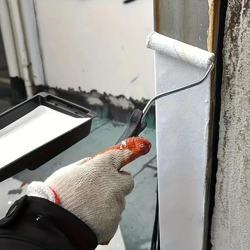 10 Buah Kuas Rol Cat Rol Cat Lateks Bulu Padat untuk Melukis Dinding, Lemari, Pintu, Pagar