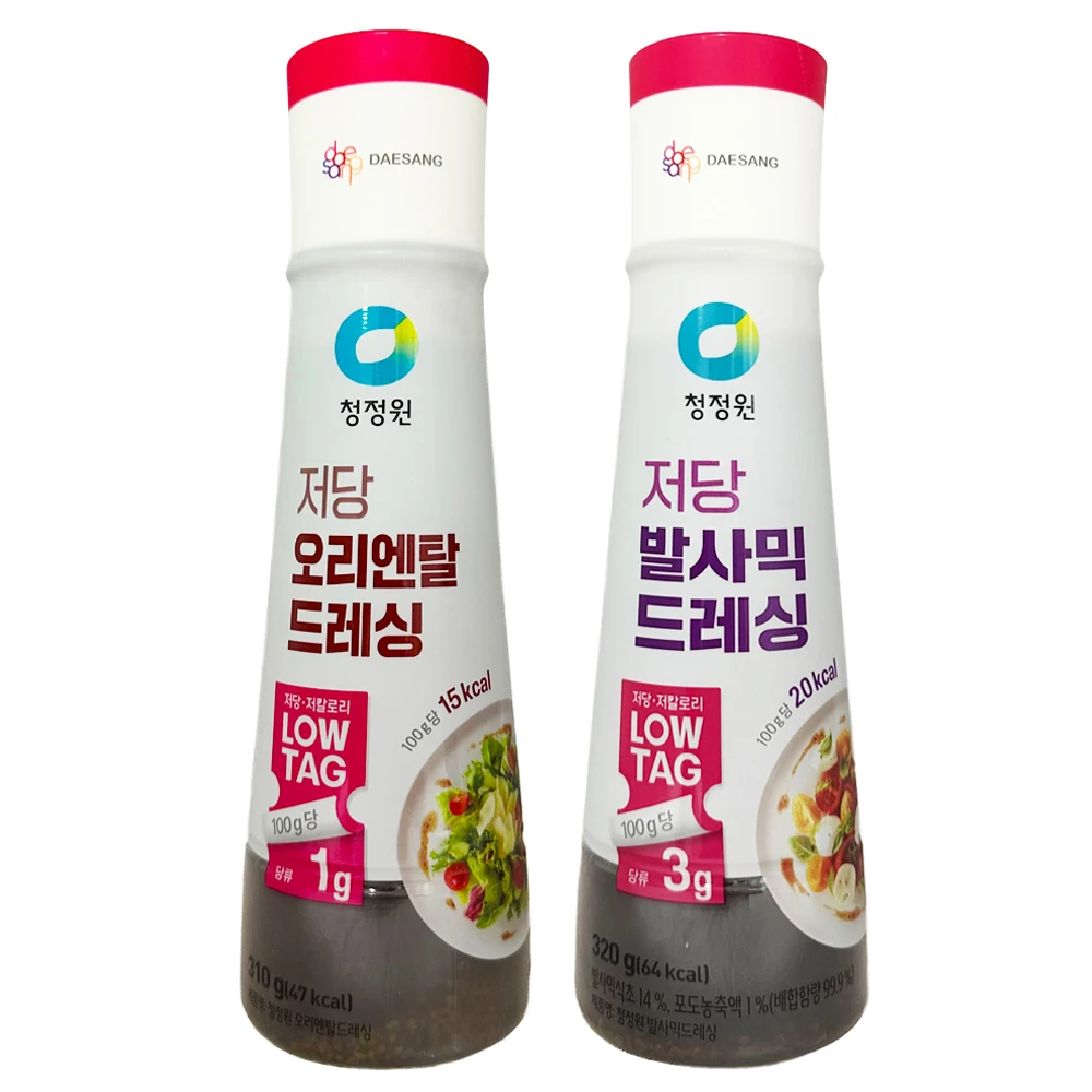 Cheongjungwon Zuckerarm-Dressing Balsamico 320 g 1 Stück + orientalisch 310 g 1 Stück