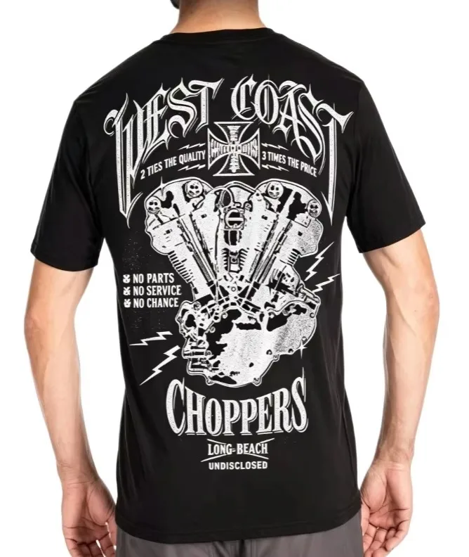 2026 Men Vintage V Twin Motorcycle Engine Graphic T Shirt, Biker Retro Gothic Letter Print Crew Neck Short Sleeve Tees