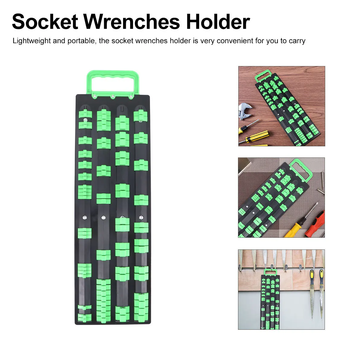 

Socket Wrenches Holder Durable Storage Container Practical Rack for Workshop Garage Tools Storage Socket Wrenches Holder