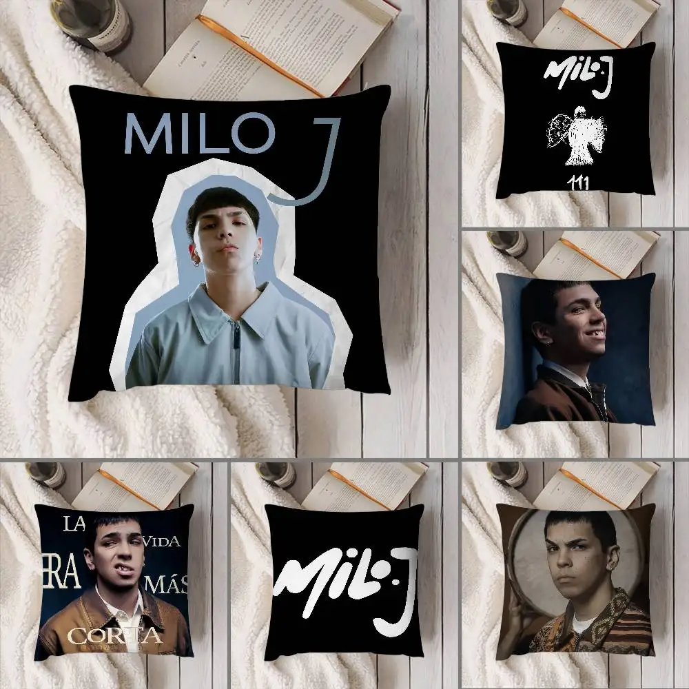 

Argentinian M-Milo j Rapper Pillow Case Sofa Decorative Home Double-sided Print Plush Square Throw Pillow Cushion Cover