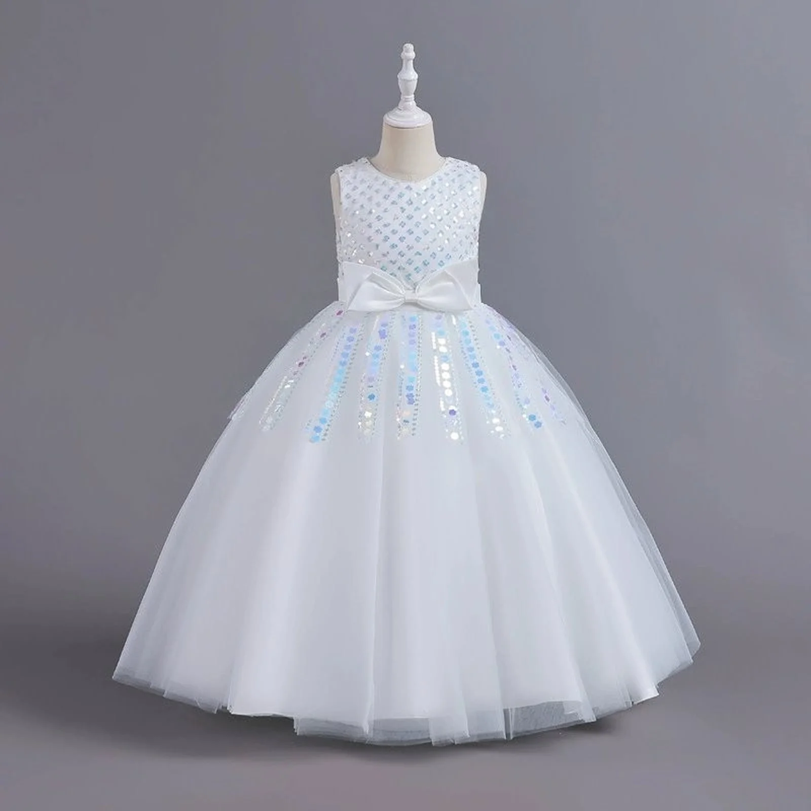 

Girls Dress Princess Dress Children'S Sequin High-End Prom Host Performance Dress Girls Princess Party Gown