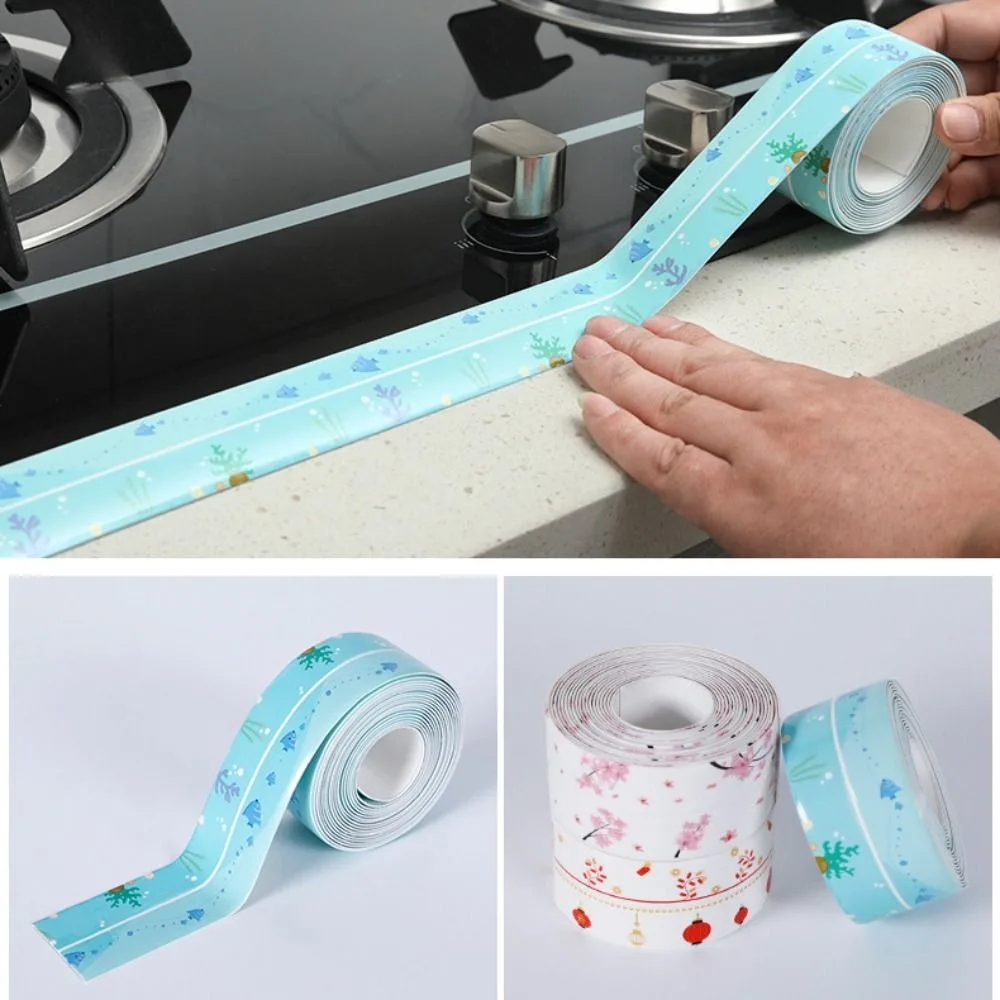 3.2M New Shower Bath Sealing Tapes Waterproof PVC Adhesive Sealing Strips Mold Proof Wall Stickers