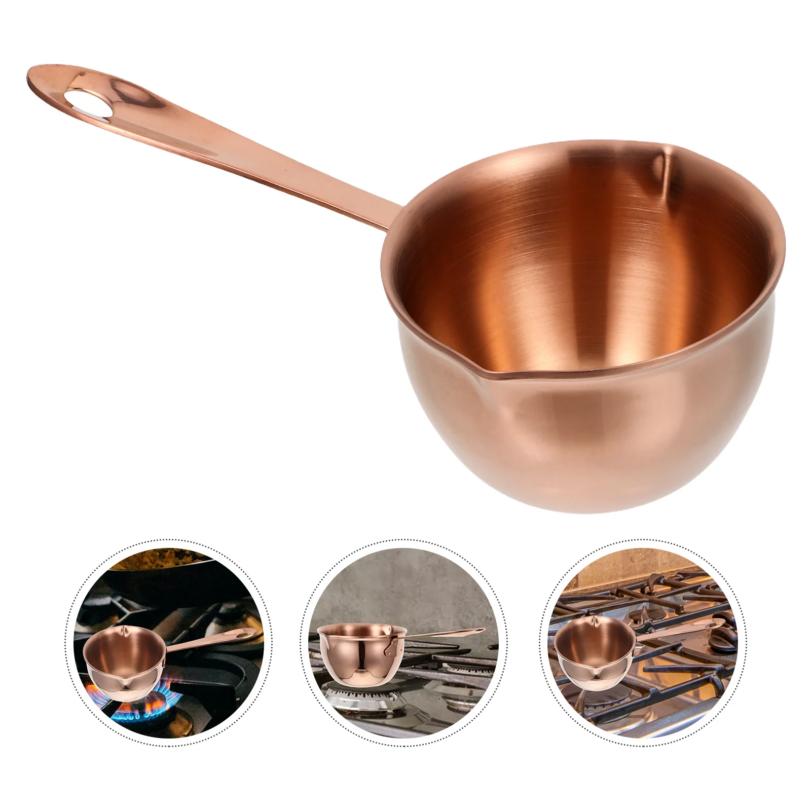 

Mini Stainless Steel Sauce Pan 304 Milk Boiling Pot Butter Warmer Chocolate Melter Small Kitchen Hot Chocolate Pot for Stove