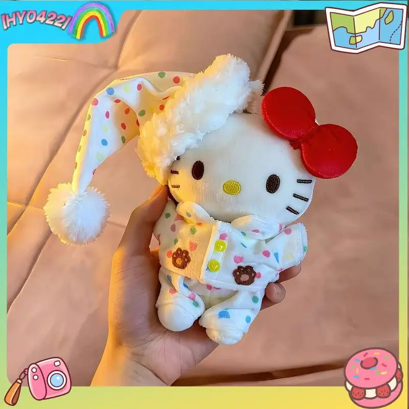 

No Doll Kt Doll Clothes Pajamas Set For 10-15cm Plush Dolls Cute Dress Up Replacement Outfit Nightwear Accessory