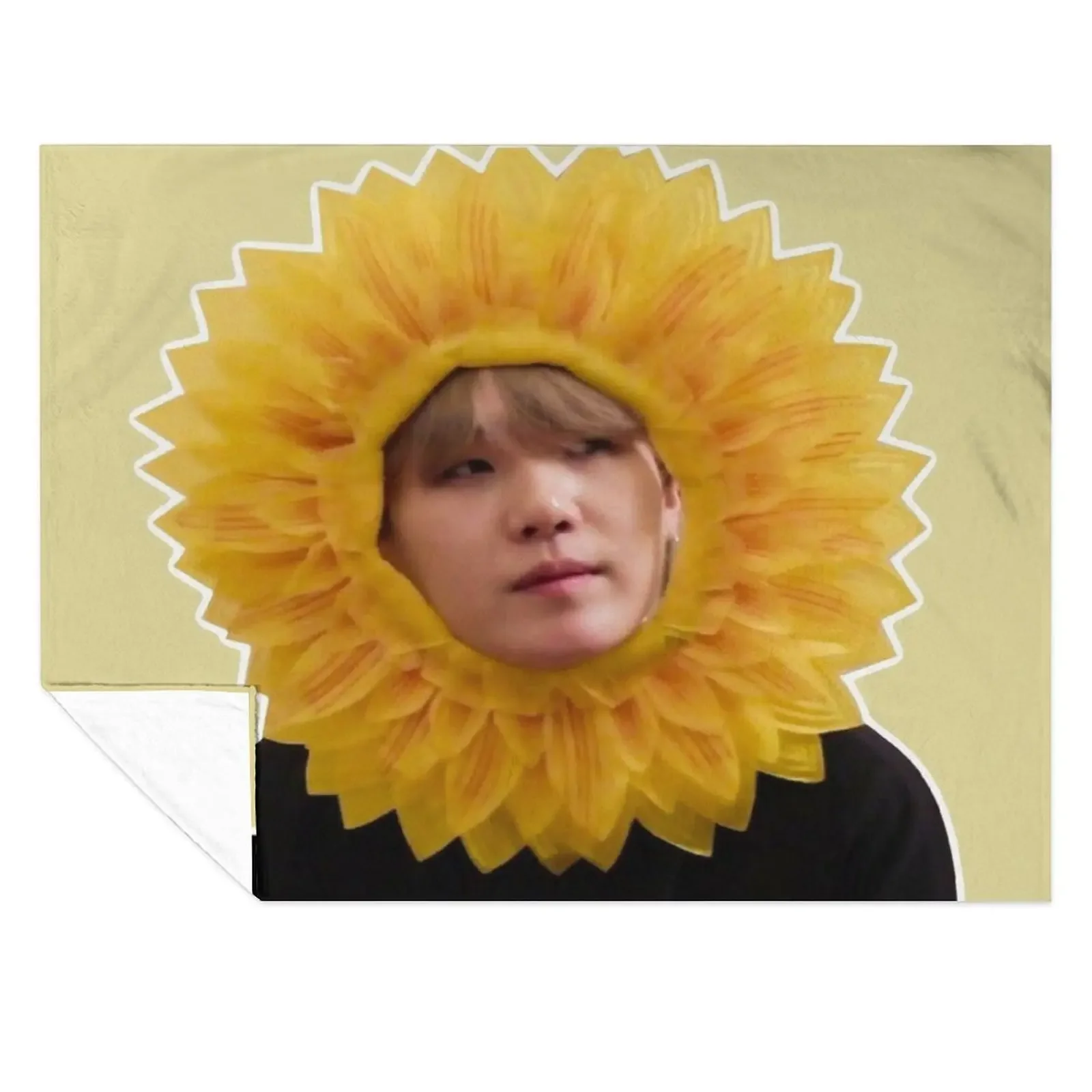 

Sunflower Yoongi/SUGA Throw Blanket Soft Bed Decorative Beds Flannel Blankets