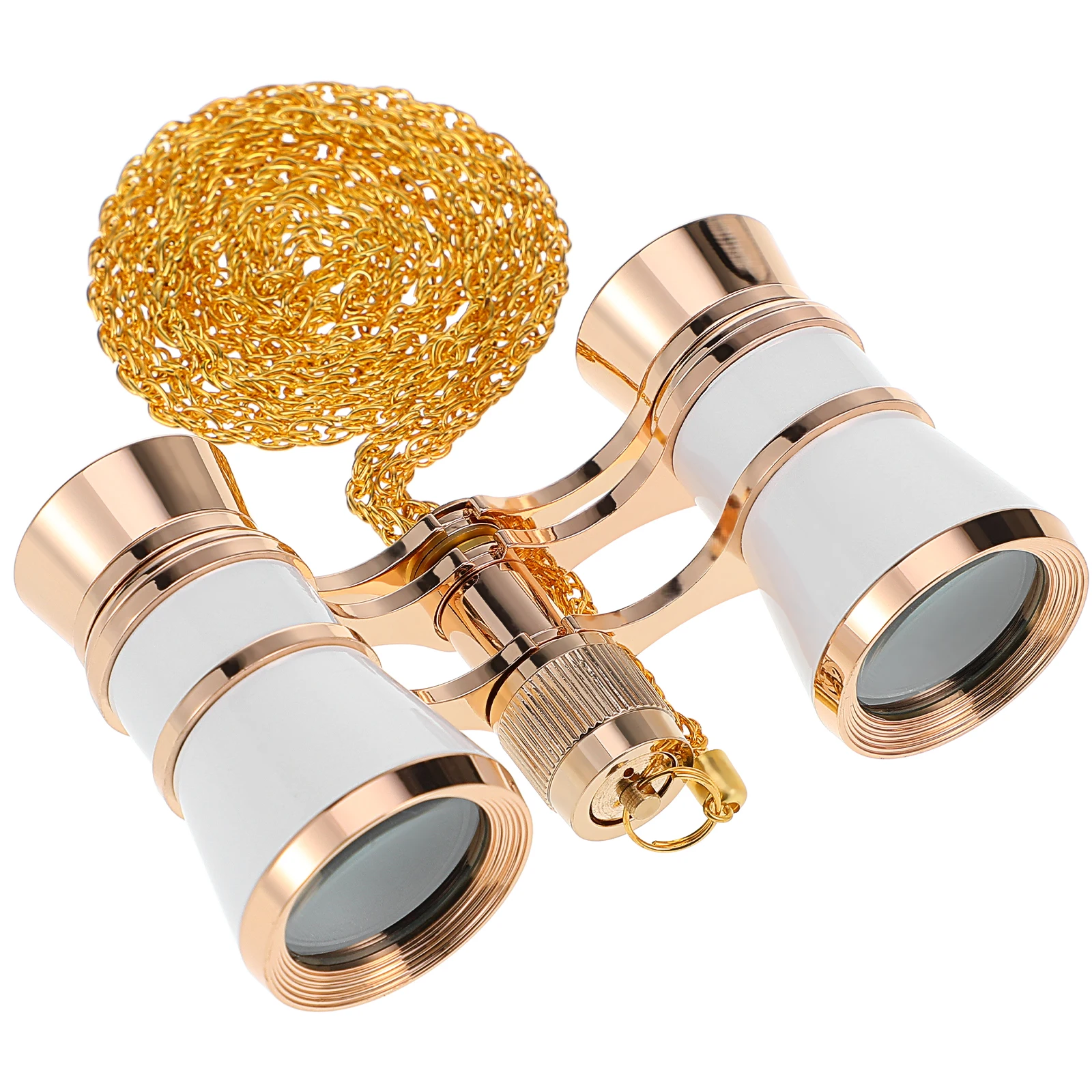 

1Set Opera Vintage Design Theater Glasses for Adults Compact Lightweight Metal with Necklace Chain