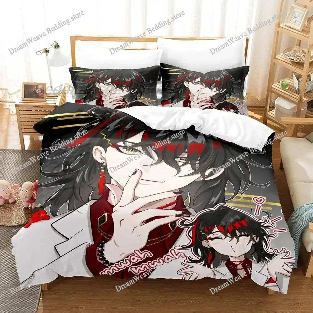 Couette Imprimée Enfants Hololive Vox Akuma Bedding Set Single Twin Full Queen King Size Bed Set Aldult Kid Bedroom Duvet Cover9
