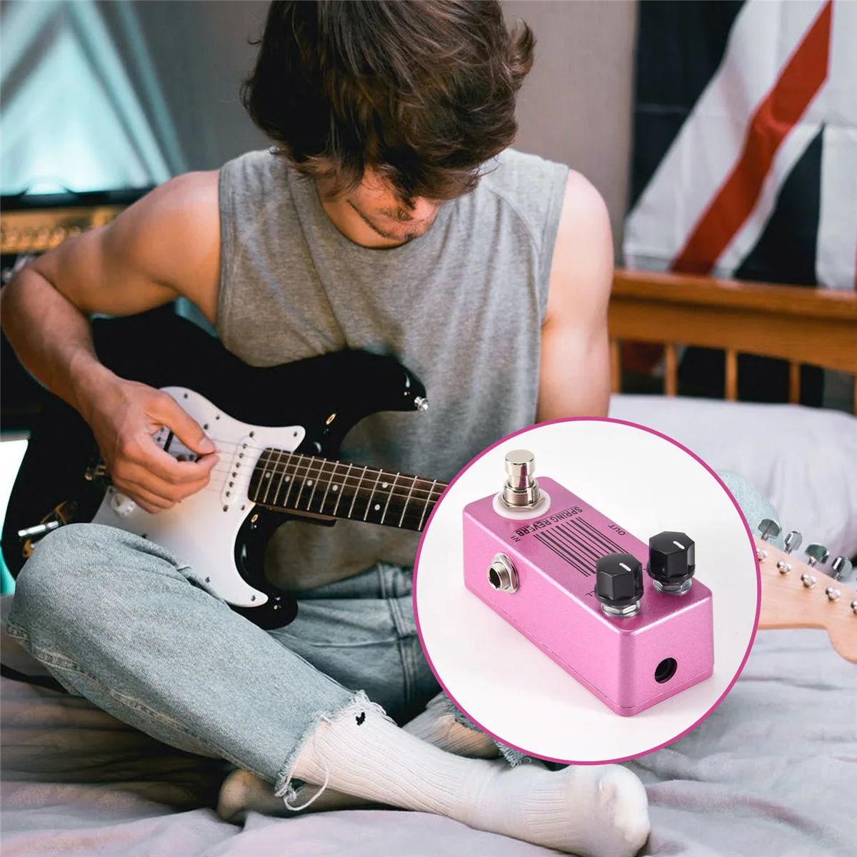 MOSKY MP-51 Spring Reverb Mini pedale effetto per chitarra singolo Parti e accessori per chitarra True Bypass CALDO