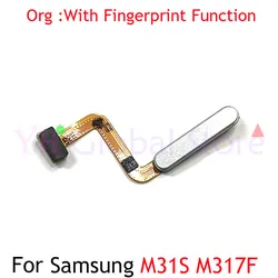 For Samsung Galaxy M51 M31S Power Button Flex Cable Side Key Switch ON OFF Control Button Fingerprint Sensor