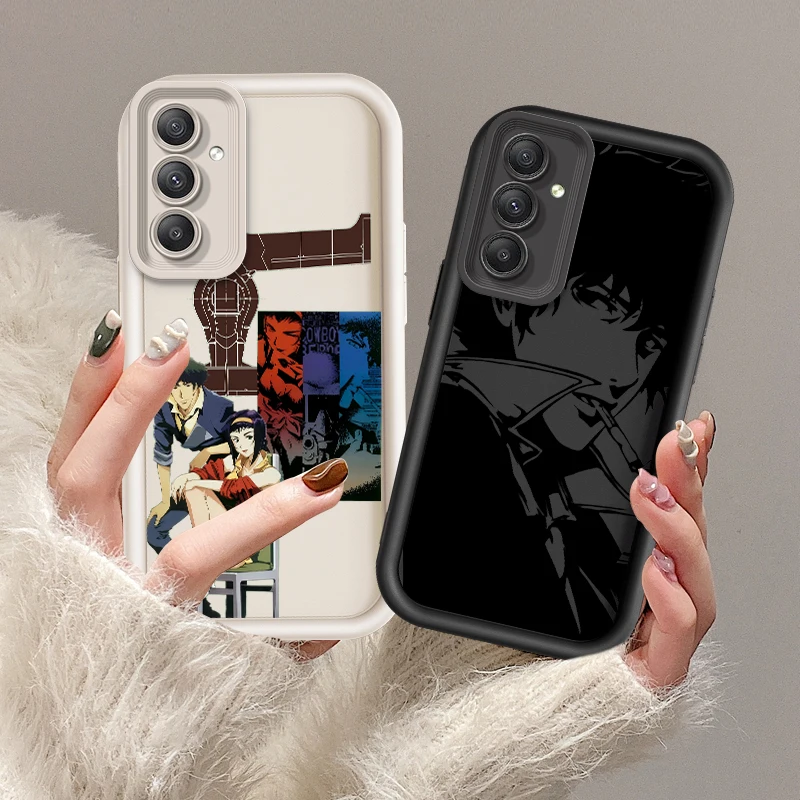 C-Cowboy B-Bebop Cartoon For Samsung A73 A71 A54 A53 A52 A51 A33 A32 A21S A14 A13 A12 A03 A04 A05 5G Eye Ladder Cover