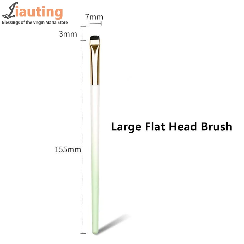 1 Uds. Cepillo plano con mango degradado, herramienta para levantar pestañas permanentes, varilla para permanente, aplicador de pestañas, herramientas y accesorios de maquillaje