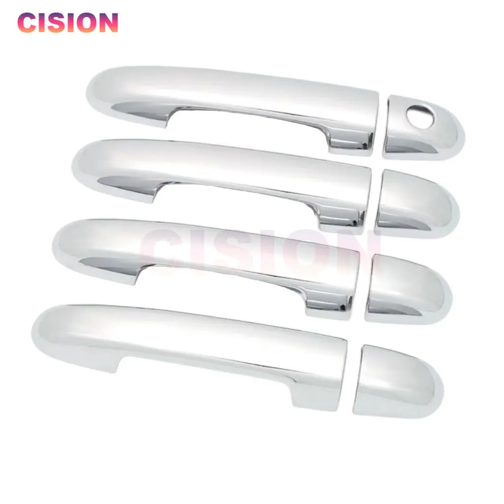 Chrome Exterior Car Side Door Handle Bowl Cover Trim ABS Stickers Decor Styling Accessories For Kia Soluto Pegas Cerato Forte