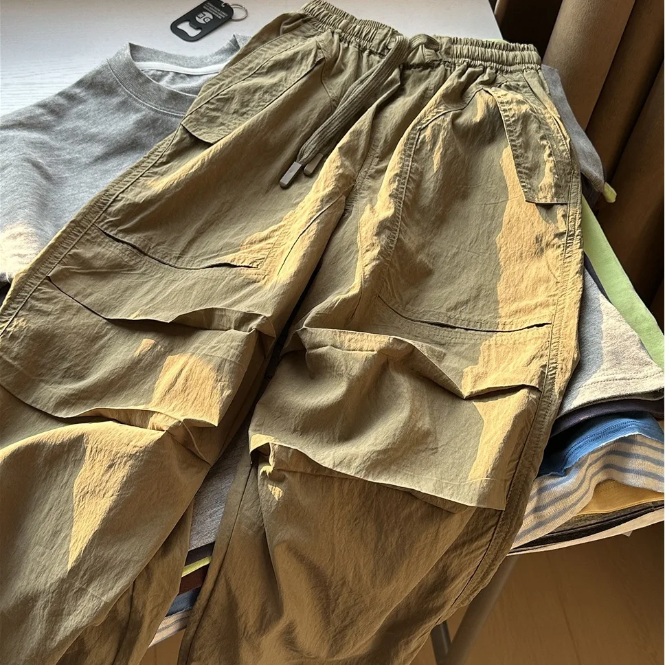 Childrens Pants 2026 Spring New Korean Version Military Green Casual Workwear Straight Leg Pants Fashionable Daily Versatile