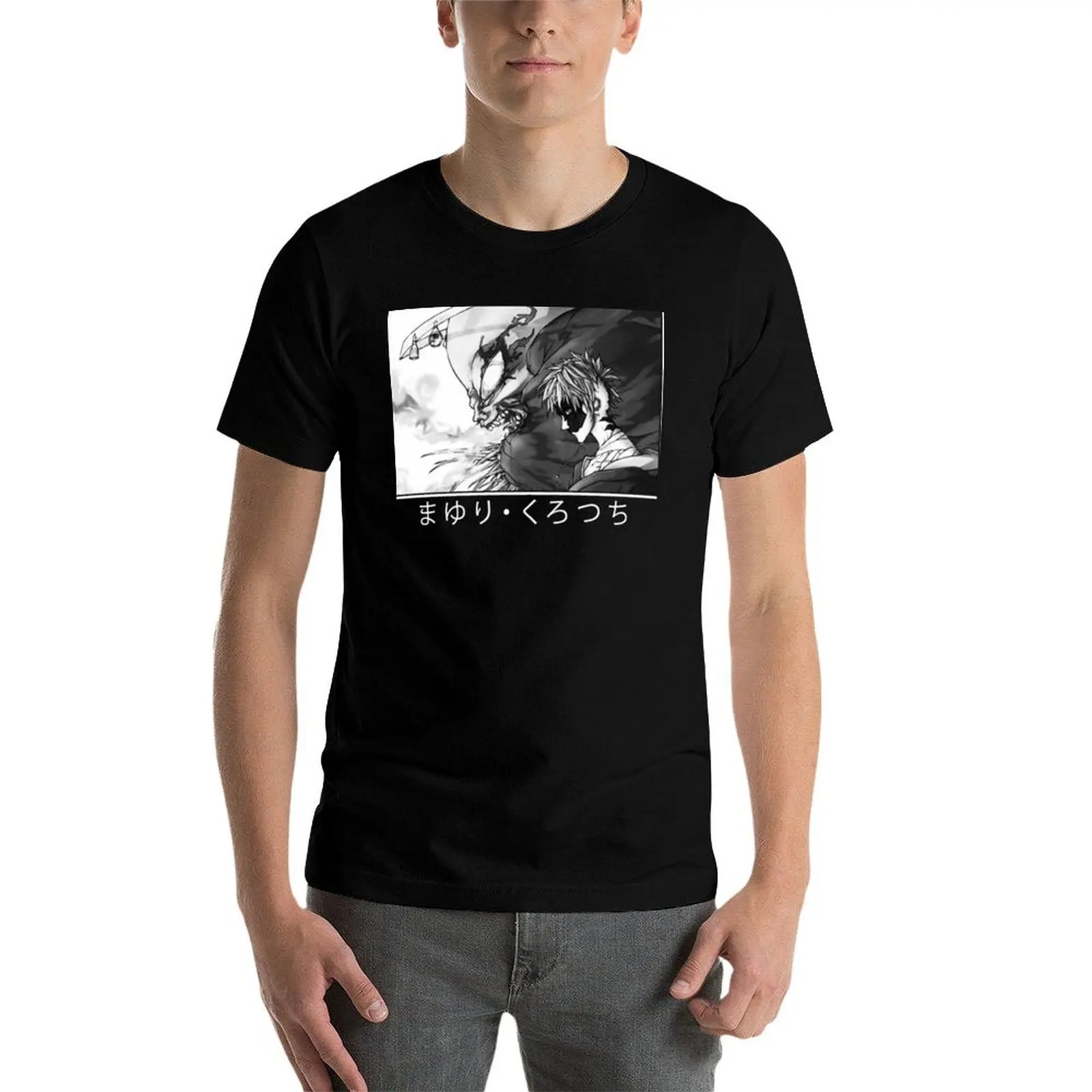 تي شيرت Mayuri Kurotsuchi تي شيرت قطني عالي الجودة تي شيرت رجالي جرافيك تي شيرت قطني #5