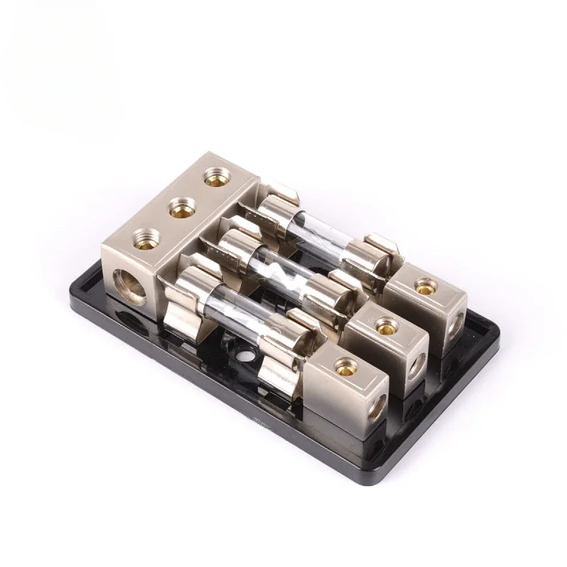 Marine accessories, three-way fuse holder AGU fuse holder, including 60A fuse, marine car RV