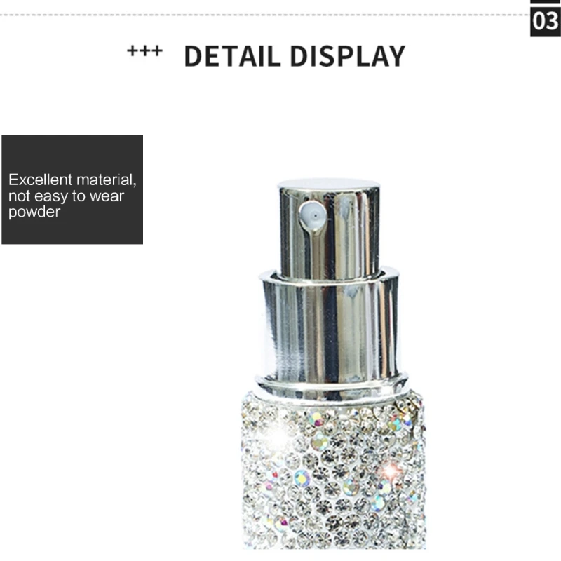 10 Verstuiver Reizen Sub-bottelen Draagbare Mini Diamant Glas Hervulbare Fles Pomp Cosmetische Dropshipping