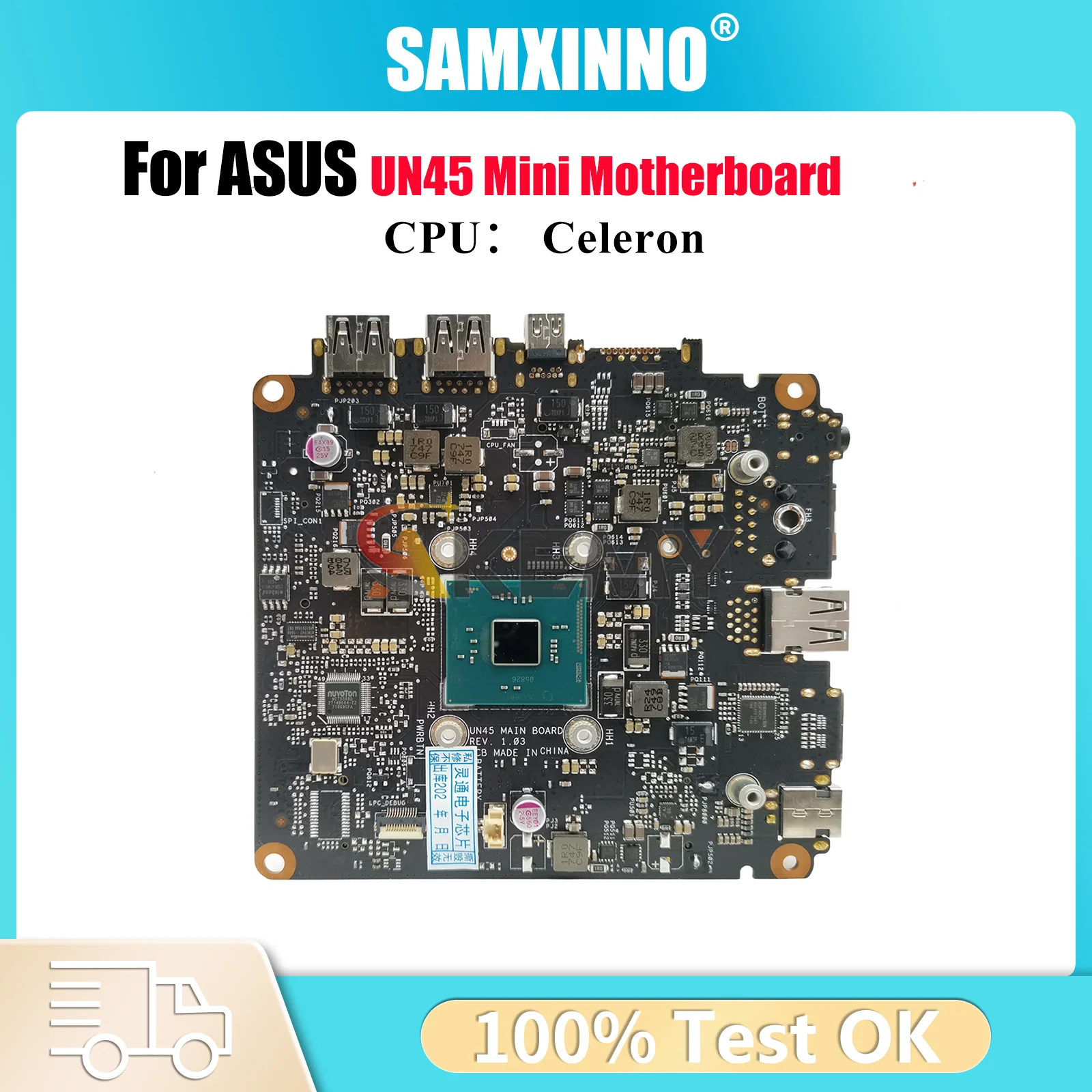 

UN45 Laptop Motherboard For ASUS VivoMini UN45 Notebook Mainboard With Celeron CPU 100% tests OK fast shipping High quality