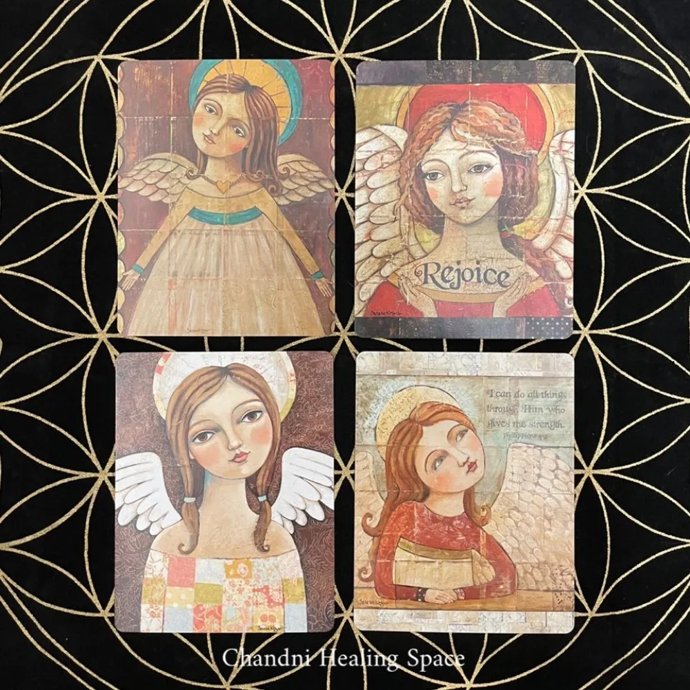 

8.8*6.3cm Angel Kindness Cards 52 Pcs Cards Deliver Blessings and Affirmations From 52 Beautiful Angels