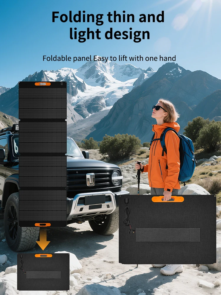 420W Tragbares Solarpanel Leichter Solar-Koffer für Powerstationen Outdoor-Aktivitäten Langlebig IP68 Wasserdicht RV – Detail 5