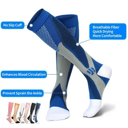 Compression Socks Medical 20 30mmhg Men's Running Football Sports Socks Men Cycling Travel Varicocele Socks Circulation Care