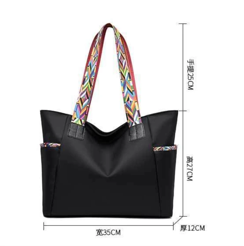 New Women's Bag Oxford Cloth Shoulder Bag Large Capacity iPad Computer Fashion Handbag Casual Anti splash Mobile Tote Bag