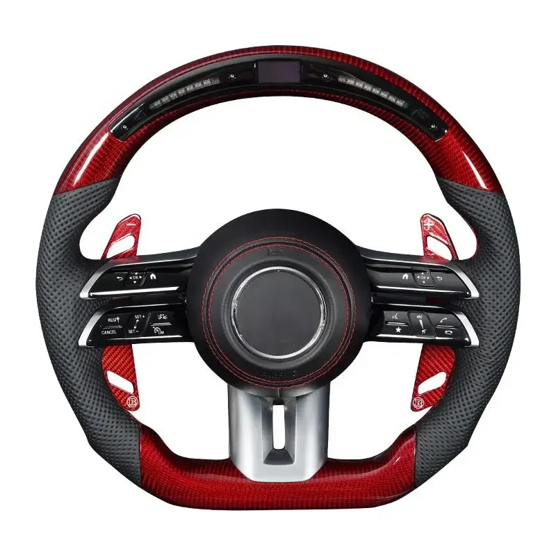 High Quality Full Leather Alcantara Carbon Fiber Steering Wheel for AMG Benz W204 W205 W211 W212 W213 2005-2021 Year