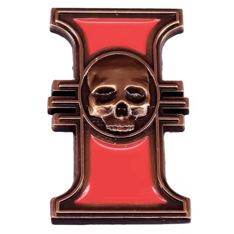 

Inquisitor Rosette Vintage Metal Enamel Pin Game Brooch Gamer Badge Fashion Jewellery Accessory Gifts
