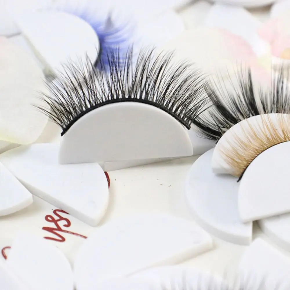 Herramientas de maquillaje auxiliares para principiantes, bandeja de exhibición para entrenamiento de extensión de pestañas, soporte para pestañas postizas, tablero de exhibición de pestañas postizas