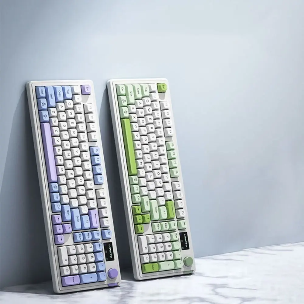 

ABS Three Mode Mechanical Keyboard Wireless 2.4g Wired Bluetooth 2.4G Bluetooth Wired Keyboard Anti-ghosting Hot-swap