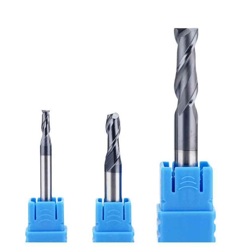1 قطعة 2 الناي HRC50 1 2 3 4 5 6 8 10 كربيد نهاية مطحنة طحن أدوات القطع القاطع EndMills ماكينة بتحكم رقمي بالكمبيوتر نهاية المطاحن #2