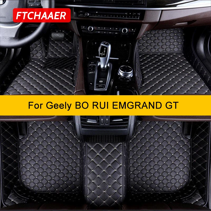 

FTCHAAER Custom Car Floor Mats For Geely Emgrand GT Auto Carpets Foot Coche Accessorie