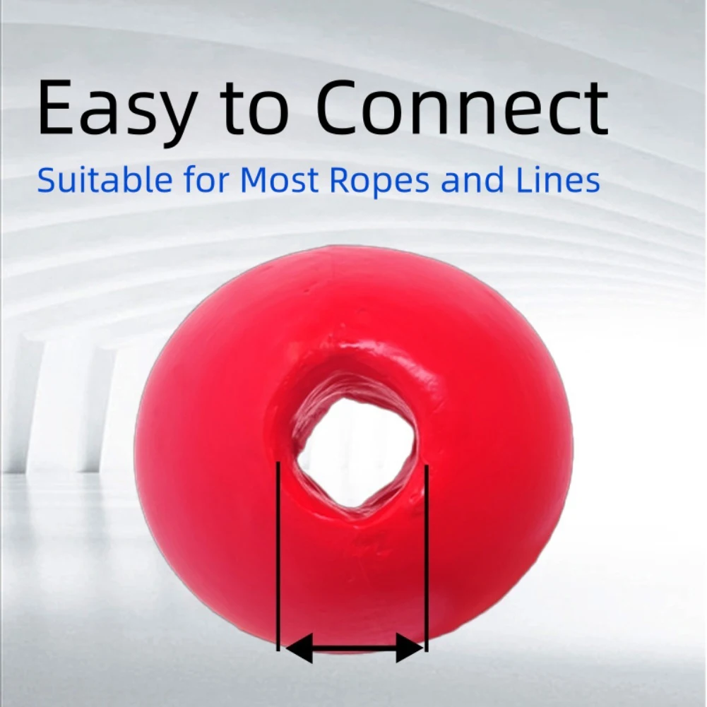Red White PVC Foam Crab Trap Float Buoy for Fishing Line Marker Shrimp Trap Float with Hollow Hole for Kayak Stabilizer