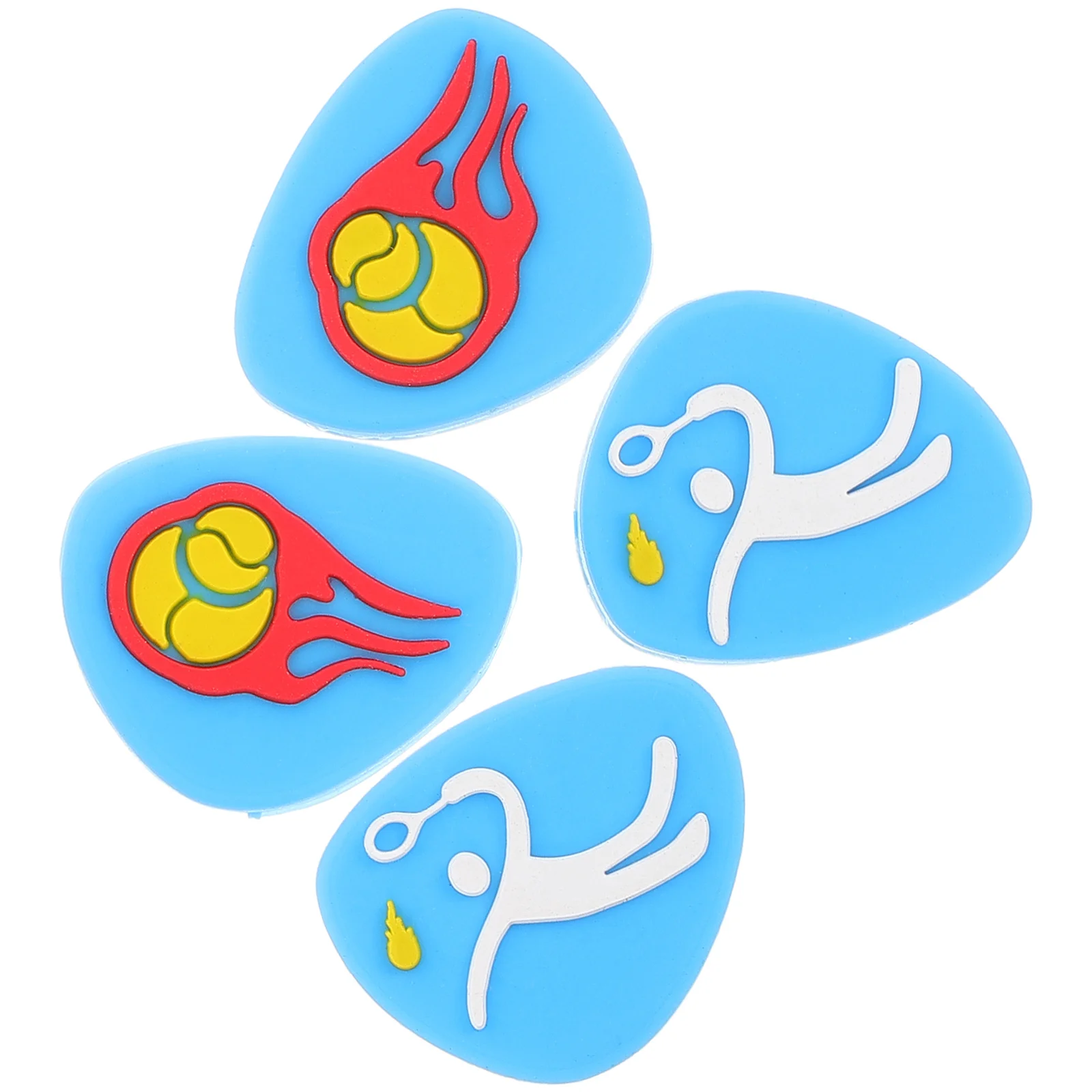 

4Pcs Tennis Racket Dampener Vibration Absorber Shock Reducer Accessories Sports Outdoor Vibration Dampeners for Tennis Rackets