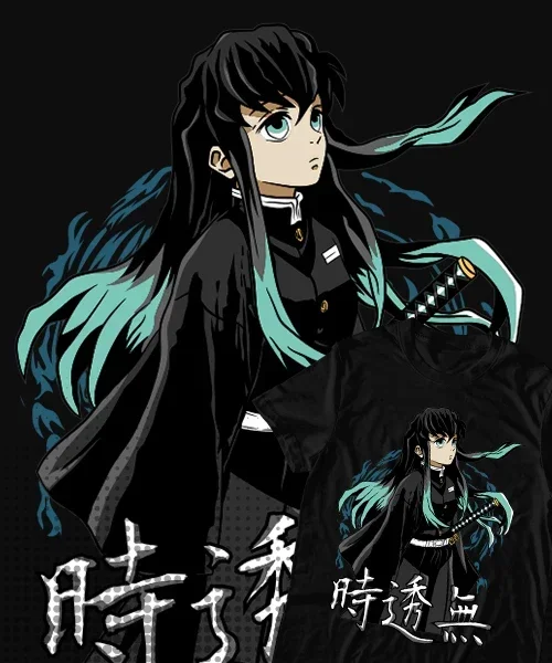 

Camiseta unisex Demon Slayer Muichiro Tokito Cotton anime T-shirt
