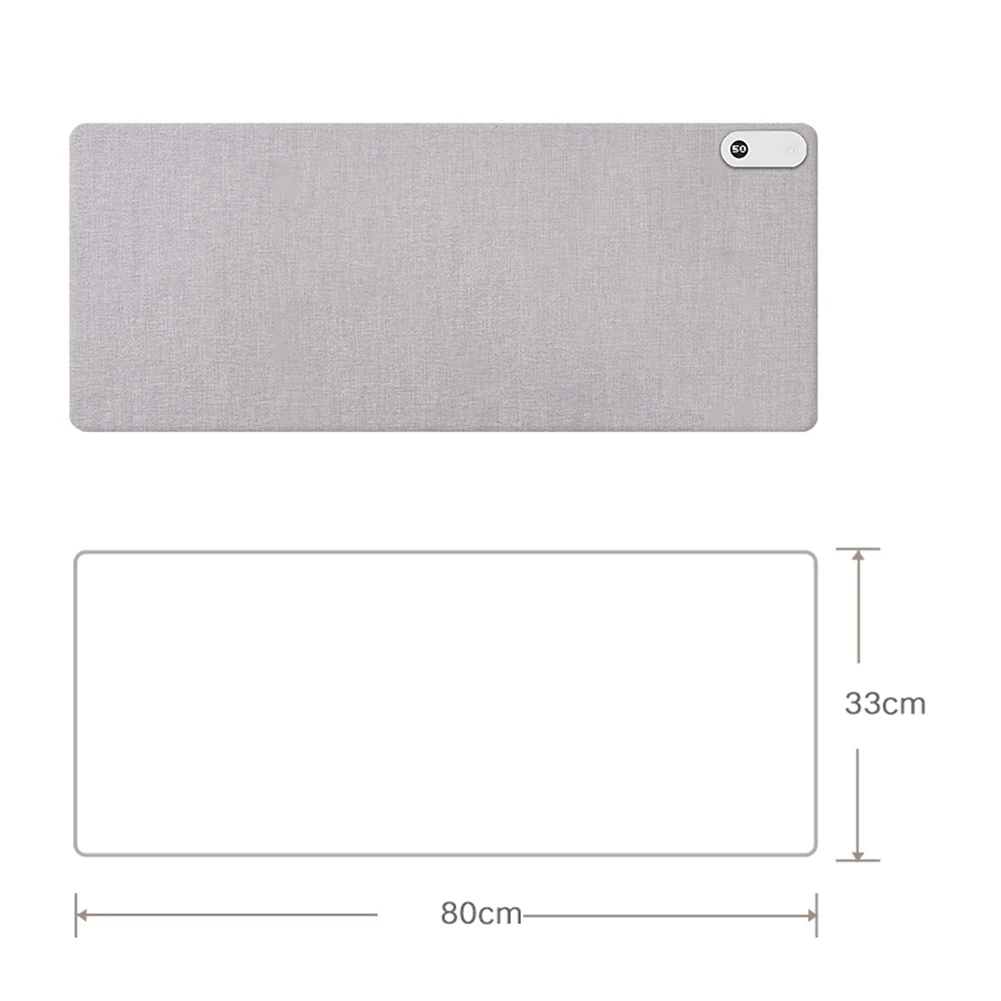 Heating Mouse Pad With Digital Display Quick Heating Waterproof Mouse Mat For PC Notebook Laptops