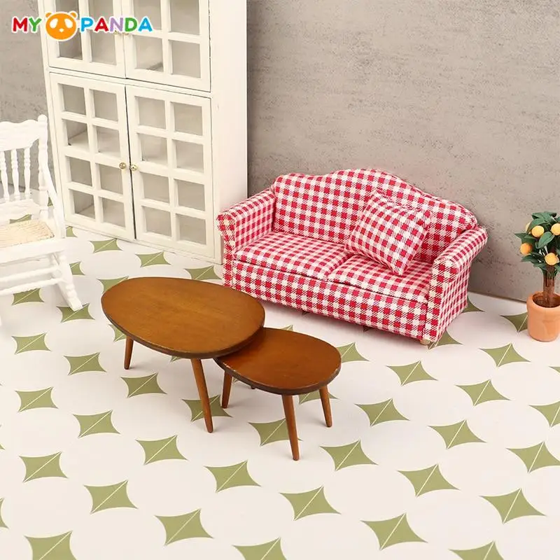 1:12 Dollhouse Miniature Leather Floor Wallpaper Floor Mat Scene Background Pad Model For Doll House Bedroom Livingroom Decor