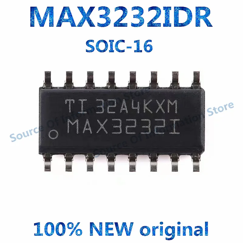 

5PCS MAX3232IDR SOIC-16 RS-232 Line Driver/Receiver Chip 100% New