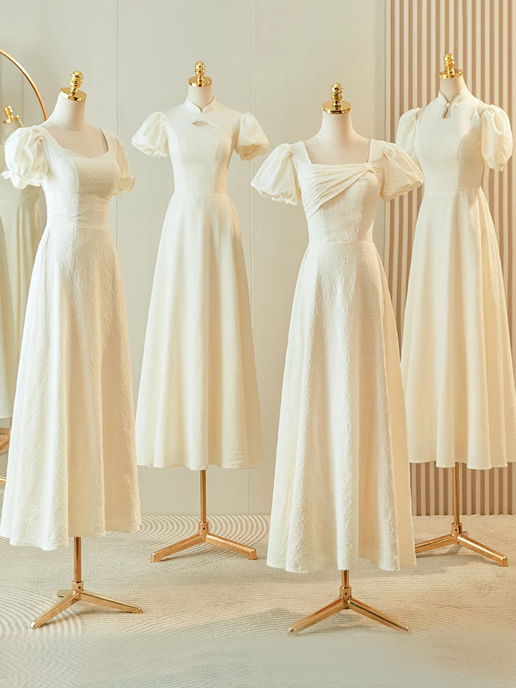 

New Chinese Sle Slimming Maids Dr Fairy Aosphere Sister up Formal Gown Women Can Wear Daily Autumn Winter