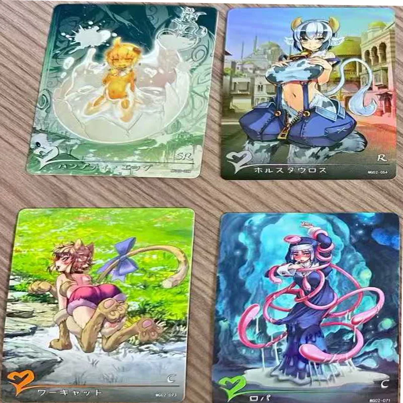 Cartes à collectionner Monster Girl, paquet de 5 pièces, jeu de cartes Anime à collectionner, papier Premium, Collection TCG