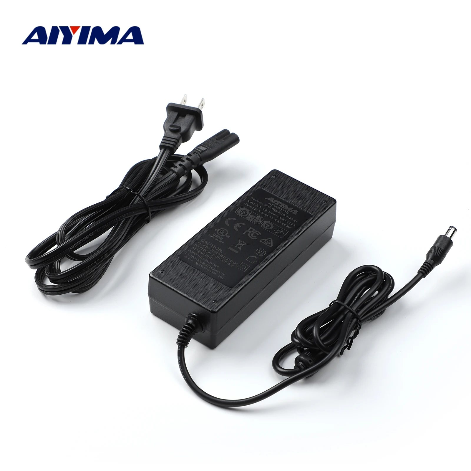 AIYIMA Power Adapter DC 24V 4A Switch Supply Power Plug For TPA3116 TDA7498E Amplifier US EU UK AU Standard