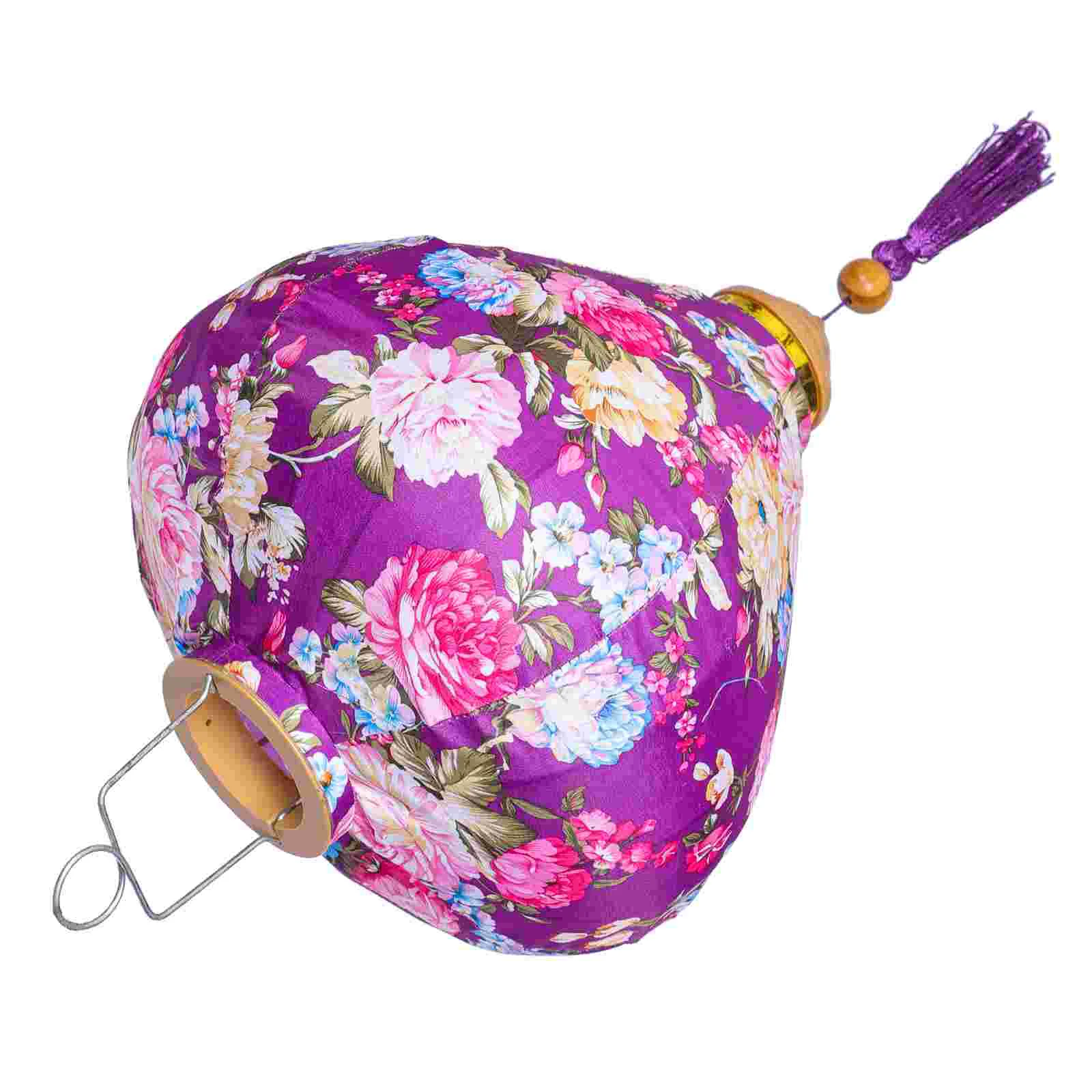 

Creative Chinese Silk Wedding Decor Lamp Shade Japanese Purple Hanging Ornament