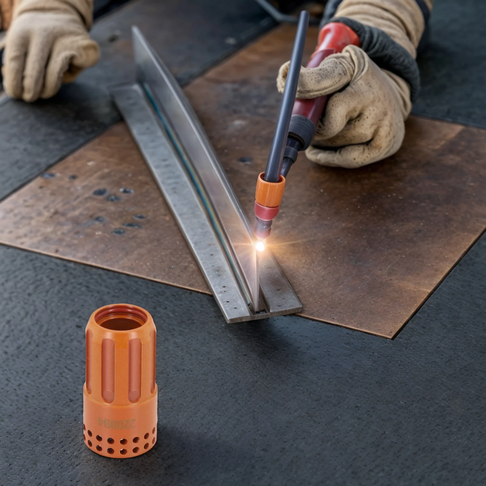 

Factory Workshop Plasma Fixing Cover Welding Kit Swirl Ring 1PC 220994 Cutting Consumables Polymer Material Retaining Cap