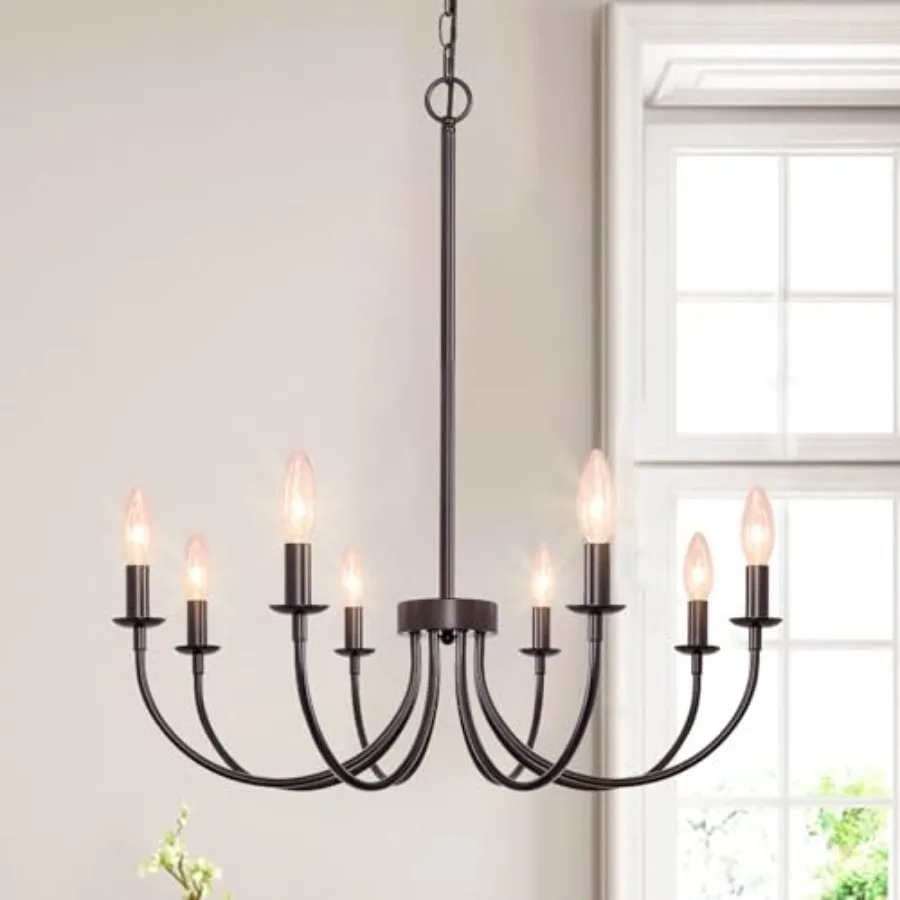 

Farmhouse Chandelier for Dining Room ing Fixtures Hanging, Candle Chandelier, Industrial Modern Chandeliers for Living Room Bed