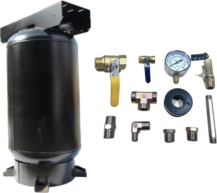 

HPDMC 200Psi 60 галлонов ASME воздушный компрессор, вертикальный воздушный бак с комплектом аксессуаров, промышленный