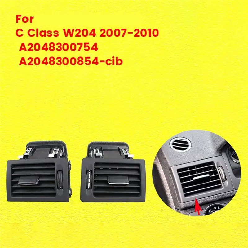1Pair Dash Air Conditioner Air Vent Outlet Grille Assy For Mercedes Benz C Class W204 2007-2010 A2048300754 A2048300854-A28K view 5